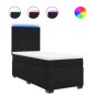 vidaXL Boxspringbett mit Matratze Schwarz 90x200 cm Samt vidaXL Boxspringbett mit Matratze Schwarz 90x200 cm Samt