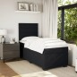 vidaXL Boxspringbett mit Matratze Schwarz 90x200 cm Samt vidaXL Boxspringbett mit Matratze Schwarz 90x200 cm Samt