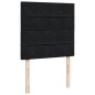 vidaXL Boxspringbett mit Matratze Schwarz 90x200 cm Samt vidaXL Boxspringbett mit Matratze Schwarz 90x200 cm Samt