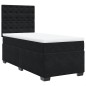 vidaXL Boxspringbett mit Matratze Schwarz 80x200 cm Samt vidaXL Boxspringbett mit Matratze Schwarz 80x200 cm Samt
