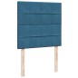 vidaXL Boxspringbett mit Matratze Blau 100x200 cm Samt vidaXL Boxspringbett mit Matratze Blau 100x200 cm Samt