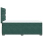 vidaXL Boxspringbett mit Matratze Dunkelgrün 90x200 cm Samt vidaXL Boxspringbett mit Matratze Dunkelgrün 90x200 cm Samt
