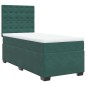vidaXL Boxspringbett mit Matratze Dunkelgrün 90x200 cm Samt vidaXL Boxspringbett mit Matratze Dunkelgrün 90x200 cm Samt