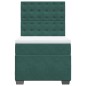 vidaXL Boxspringbett mit Matratze Dunkelgrün 90x200 cm Samt vidaXL Boxspringbett mit Matratze Dunkelgrün 90x200 cm Samt