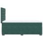 vidaXL Boxspringbett mit Matratze Dunkelgrün 90x200 cm Samt vidaXL Boxspringbett mit Matratze Dunkelgrün 90x200 cm Samt