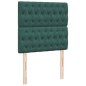 vidaXL Boxspringbett mit Matratze Dunkelgrün 90x190 cm Samt vidaXL Boxspringbett mit Matratze Dunkelgrün 90x190 cm Samt