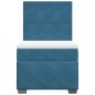 vidaXL Boxspringbett mit Matratze Blau 80x200 cm Samt vidaXL Boxspringbett mit Matratze Blau 80x200 cm Samt