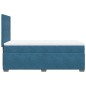 vidaXL Boxspringbett mit Matratze Blau 80x200 cm Samt vidaXL Boxspringbett mit Matratze Blau 80x200 cm Samt