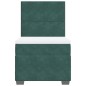 vidaXL Boxspringbett mit Matratze Dunkelgrün 100x200 cm Samt vidaXL Boxspringbett mit Matratze Dunkelgrün 100x200 cm Samt