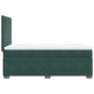 vidaXL Boxspringbett mit Matratze Dunkelgrün 100x200 cm Samt vidaXL Boxspringbett mit Matratze Dunkelgrün 100x200 cm Samt