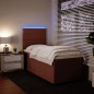 vidaXL Boxspringbett mit Matratze Rosa 100x200 cm Samt vidaXL Boxspringbett mit Matratze Rosa 100x200 cm Samt