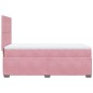 vidaXL Boxspringbett mit Matratze Rosa 100x200 cm Samt vidaXL Boxspringbett mit Matratze Rosa 100x200 cm Samt