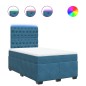 vidaXL Boxspringbett mit Matratze Blau 120x200 cm Samt vidaXL Boxspringbett mit Matratze Blau 120x200 cm Samt