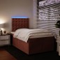 vidaXL Boxspringbett mit Matratze Rosa 120x200 cm Samt vidaXL Boxspringbett mit Matratze Rosa 120x200 cm Samt