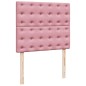 vidaXL Boxspringbett mit Matratze Rosa 120x200 cm Samt vidaXL Boxspringbett mit Matratze Rosa 120x200 cm Samt