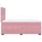 vidaXL Boxspringbett mit Matratze Rosa 120x200 cm Samt vidaXL Boxspringbett mit Matratze Rosa 120x200 cm Samt