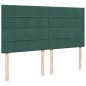 vidaXL Boxspringbett mit Matratze Dunkelgrün 200x200 cm Samt vidaXL Boxspringbett mit Matratze Dunkelgrün 200x200 cm Samt