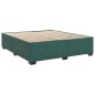 vidaXL Boxspringbett mit Matratze Dunkelgrün 200x200 cm Samt vidaXL Boxspringbett mit Matratze Dunkelgrün 200x200 cm Samt