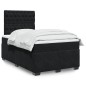 vidaXL Boxspringbett mit Matratze Schwarz 120x200 cm Samt vidaXL Boxspringbett mit Matratze Schwarz 120x200 cm Samt
