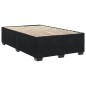 vidaXL Boxspringbett mit Matratze Schwarz 120x200 cm Samt vidaXL Boxspringbett mit Matratze Schwarz 120x200 cm Samt