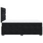 vidaXL Boxspringbett mit Matratze Schwarz 120x200 cm Samt vidaXL Boxspringbett mit Matratze Schwarz 120x200 cm Samt