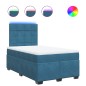 vidaXL Boxspringbett mit Matratze Blau 120x200 cm Samt vidaXL Boxspringbett mit Matratze Blau 120x200 cm Samt