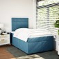 vidaXL Boxspringbett mit Matratze Blau 120x200 cm Samt vidaXL Boxspringbett mit Matratze Blau 120x200 cm Samt