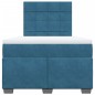 vidaXL Boxspringbett mit Matratze Blau 120x200 cm Samt vidaXL Boxspringbett mit Matratze Blau 120x200 cm Samt