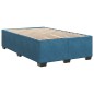 vidaXL Boxspringbett mit Matratze Blau 120x200 cm Samt vidaXL Boxspringbett mit Matratze Blau 120x200 cm Samt