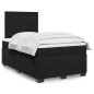 vidaXL Boxspringbett mit Matratze Schwarz 120x200 cm Samt vidaXL Boxspringbett mit Matratze Schwarz 120x200 cm Samt
