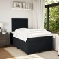 vidaXL Boxspringbett mit Matratze Schwarz 120x200 cm Samt vidaXL Boxspringbett mit Matratze Schwarz 120x200 cm Samt