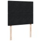vidaXL Boxspringbett mit Matratze Schwarz 120x200 cm Samt vidaXL Boxspringbett mit Matratze Schwarz 120x200 cm Samt