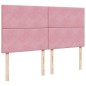 vidaXL Boxspringbett mit Matratze Rosa 180x200 cm Samt vidaXL Boxspringbett mit Matratze Rosa 180x200 cm Samt