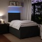 vidaXL Boxspringbett mit Matratze Schwarz 120x200 cm Samt vidaXL Boxspringbett mit Matratze Schwarz 120x200 cm Samt