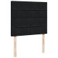 vidaXL Boxspringbett mit Matratze Schwarz 120x200 cm Samt vidaXL Boxspringbett mit Matratze Schwarz 120x200 cm Samt