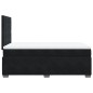 vidaXL Boxspringbett mit Matratze Schwarz 120x200 cm Samt vidaXL Boxspringbett mit Matratze Schwarz 120x200 cm Samt
