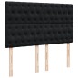 vidaXL Boxspringbett mit Matratze Schwarz 140x190 cm Samt vidaXL Boxspringbett mit Matratze Schwarz 140x190 cm Samt