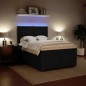 vidaXL Boxspringbett mit Matratze Schwarz 140x190 cm Samt vidaXL Boxspringbett mit Matratze Schwarz 140x190 cm Samt