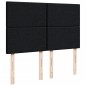 vidaXL Boxspringbett mit Matratze Schwarz 140x190 cm Samt vidaXL Boxspringbett mit Matratze Schwarz 140x190 cm Samt