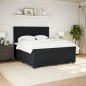 vidaXL Boxspringbett mit Matratze Schwarz 180x200 cm Samt vidaXL Boxspringbett mit Matratze Schwarz 180x200 cm Samt
