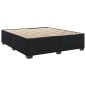vidaXL Boxspringbett mit Matratze Schwarz 180x200 cm Samt vidaXL Boxspringbett mit Matratze Schwarz 180x200 cm Samt