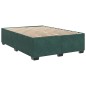 vidaXL Boxspringbett mit Matratze Dunkelgrün 160x200 cm Samt vidaXL Boxspringbett mit Matratze Dunkelgrün 160x200 cm Samt