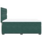 vidaXL Boxspringbett mit Matratze Dunkelgrün 160x200 cm Samt vidaXL Boxspringbett mit Matratze Dunkelgrün 160x200 cm Samt