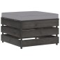 4-tlg. Garten-Lounge-Set mit Kissen Grau Imprägniertes Holz 4-tlg. Garten-Lounge-Set mit Kissen Grau Imprägniertes Holz