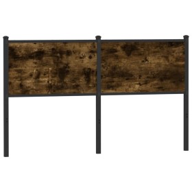 vidaXL Kopfteil Räuchereiche 140 cm Holzwerkstoff und Stahl