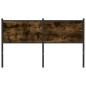 vidaXL Kopfteil Räuchereiche 140 cm Holzwerkstoff und Stahl