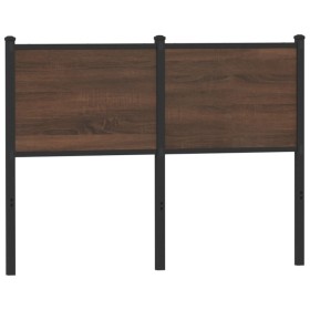 vidaXL Kopfteil Braun Eichen-Optik 120 cm Holzwerkstoff und Stahl