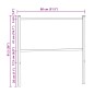 vidaXL Kopfteil Sonoma-Eiche 75 cm Holzwerkstoff und Stahl vidaXL Kopfteil Sonoma-Eiche 75 cm Holzwerkstoff und Stahl