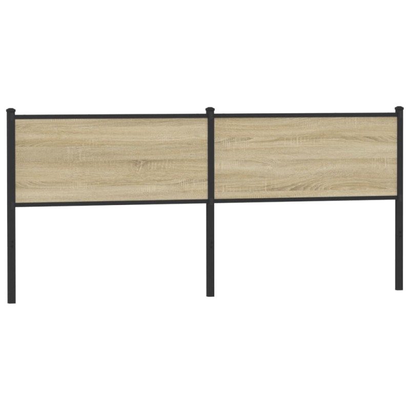 vidaXL Kopfteil Sonoma-Eiche 200 cm Holzwerkstoff und Stahl vidaXL Kopfteil Sonoma-Eiche 200 cm Holzwerkstoff und Stahl