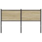 vidaXL Kopfteil Sonoma-Eiche 140 cm Holzwerkstoff und Stahl
